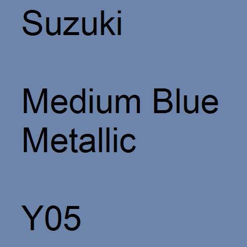 Suzuki, Medium Blue Metallic, Y05.